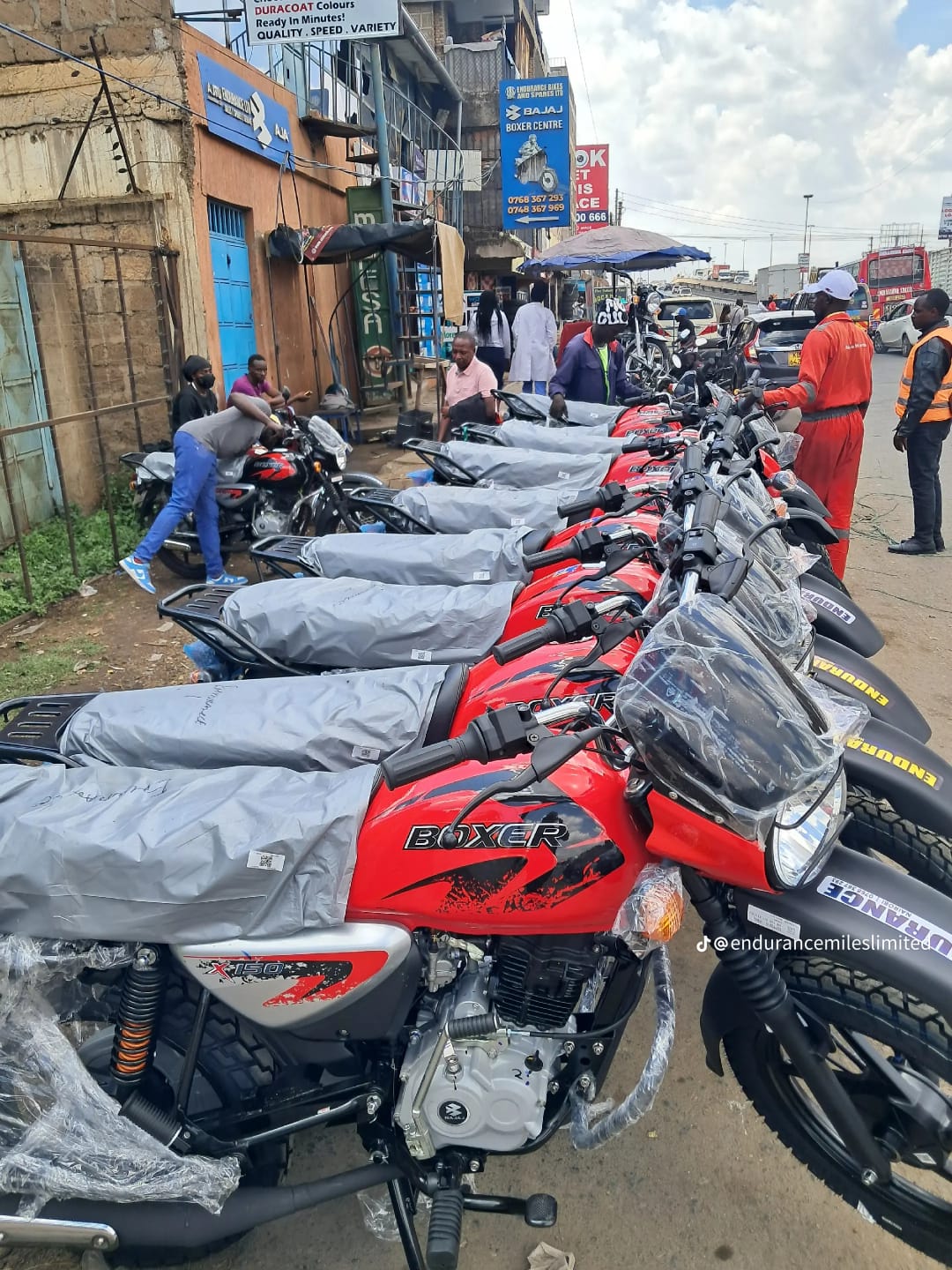Timiza Company vehicles and bikes